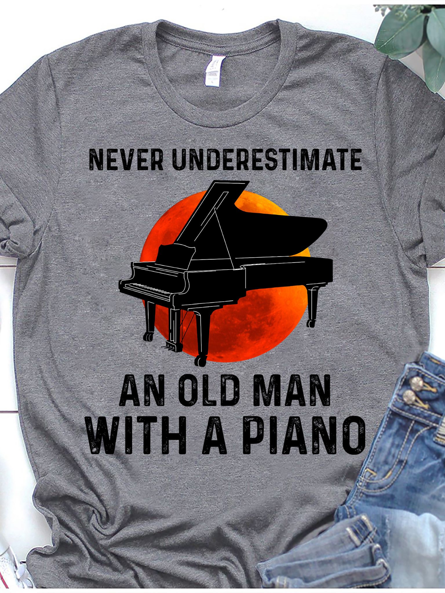 Never underestimate an old man with a piano