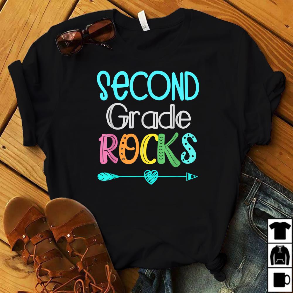 2nd Teacher Team TShirts For kids Second Grade Rocks T-Shirt