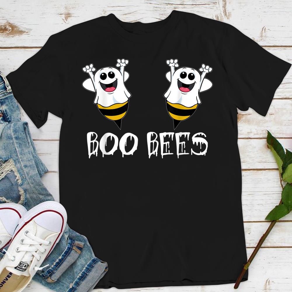 Boo Bees T-Shirt Halloween Ghost Bee Here for the Boos T-Shirt