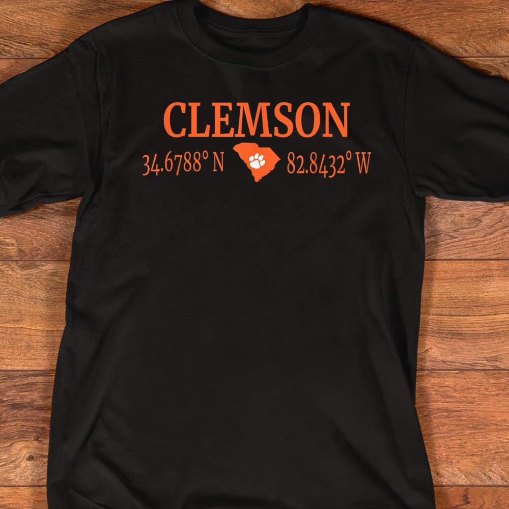 Clemson Coordinates Clemson SC Shirts Men Women Gift T-Shirt