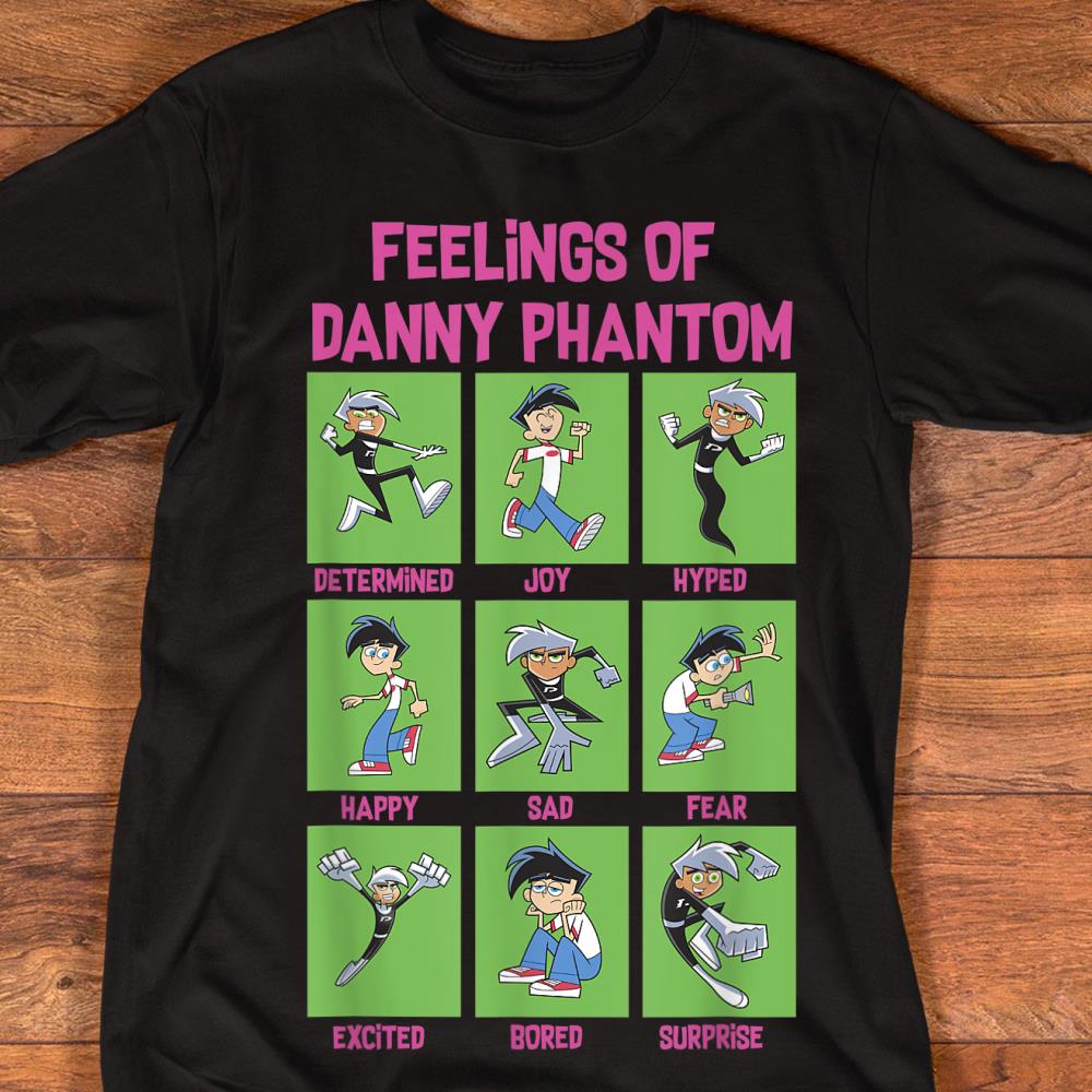 Danny Phantom The Feelings Of Danny Phantom Portrait Grid T-Shirt