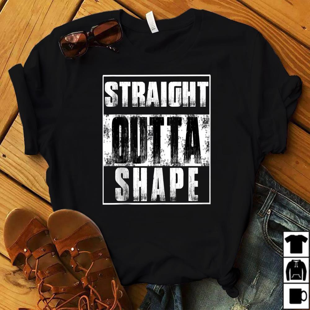 Funny Motivational Gym Work out Shirt - Straight Outta Shape Tank Top