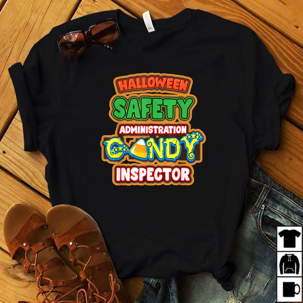 Halloween Costume Halloween Safety Candy Inspector T-Shirt