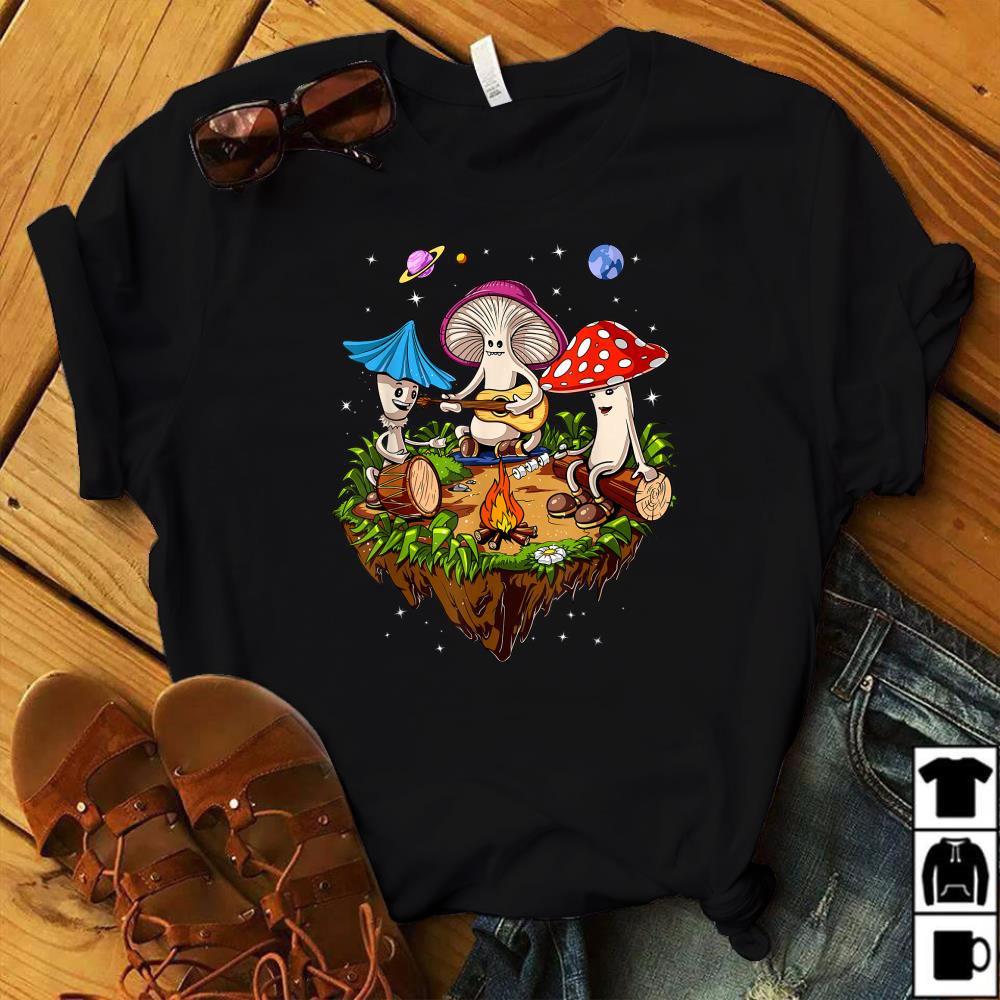 Hippie Magic Mushrooms Psychedelic Psilocybin Fungus Shrooms T-Shirt