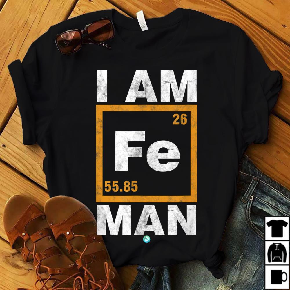 Iron (Fe) Man T-shirt Funny Periodic Element Shirt Gift