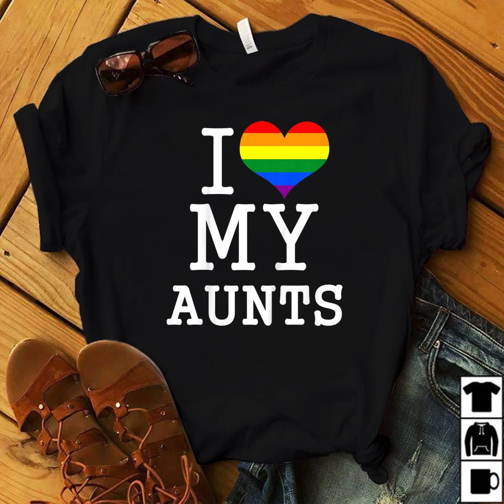 Custom Toddler T Shirt My Aunties Love Me Aunt Gay Lgbtq Boy Girl Clothes Tees Tops Urbytus Com