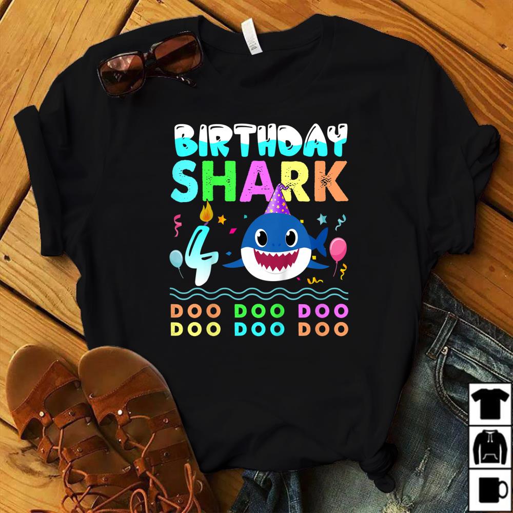 Kids Kids Baby Shark 3 Years Old 3rd Birthday Doo Doo Shirt Size S 5xl mutee Net Shirts Shop Funny T Shirts Make Your Own Custom T Shirts