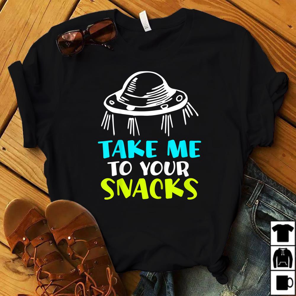 Kids UFO Alien Food Back To School Boys T-Shirt