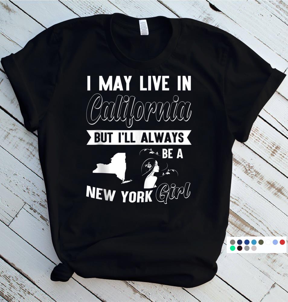 Love NY CA, Just a Girl be a New York Girl Funny Gift Tank Top