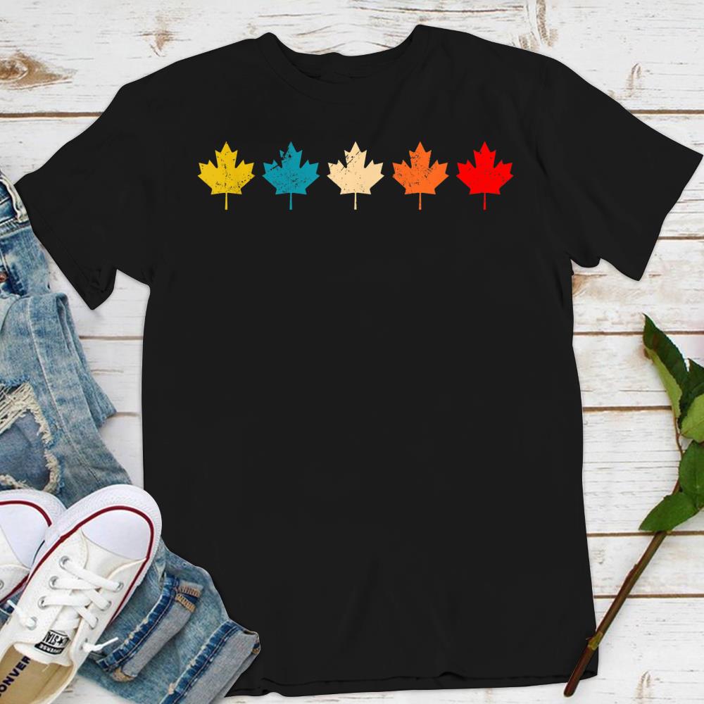 Retro Vintage Maple Leaf Canadian T-Shirt