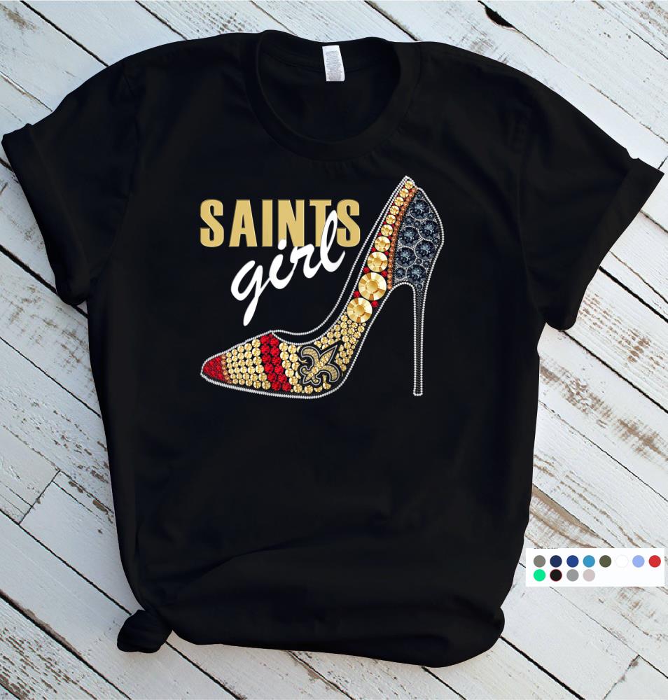 Saints Girl Saints Fan For Life New Orleans Football T-Shirt