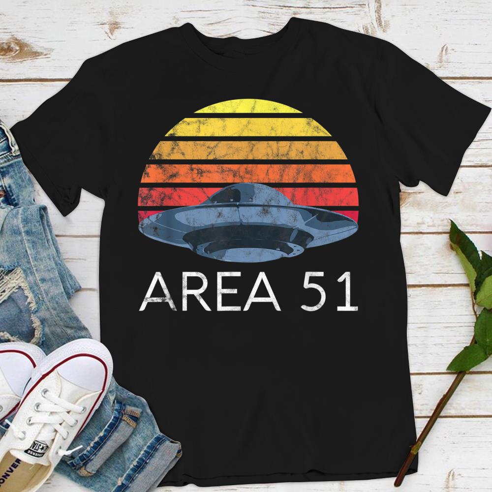 Storm Area 51 Retro UFO Alien Extraterrestrial Cant Stop Us T-Shirt