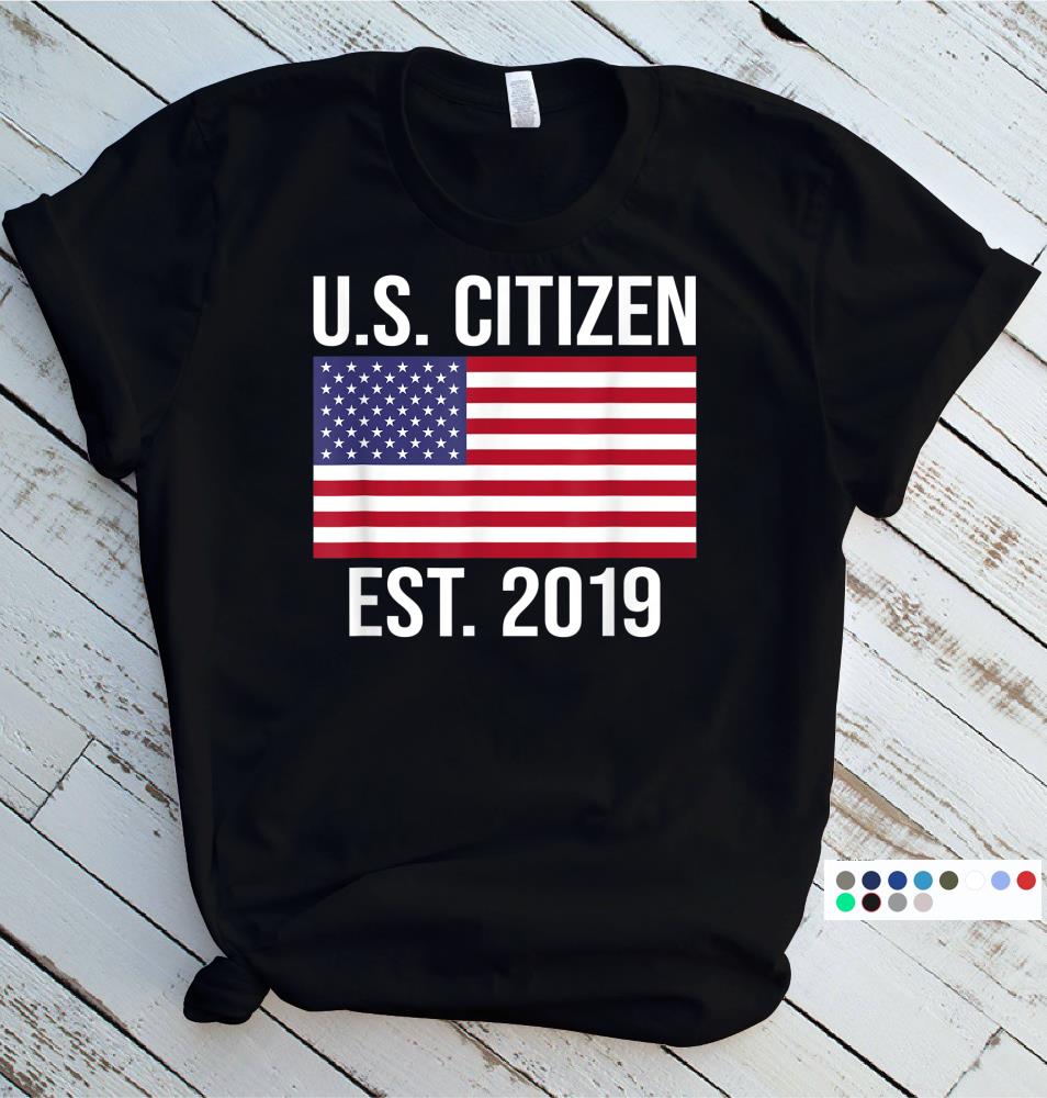 U.S. Citizen American Flag Established 2019 T-Shirt