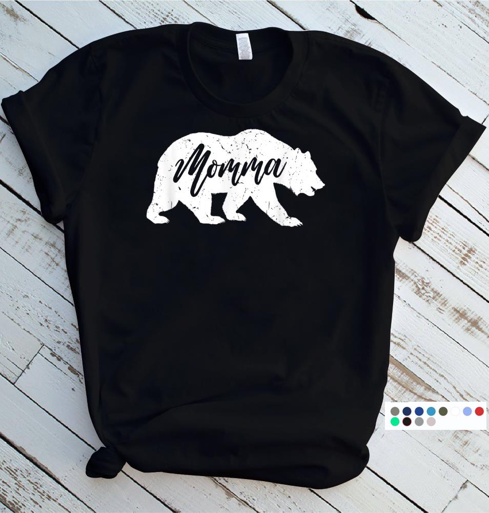 Vintage Momma Bear Gift For Mothers Day T-Shirt