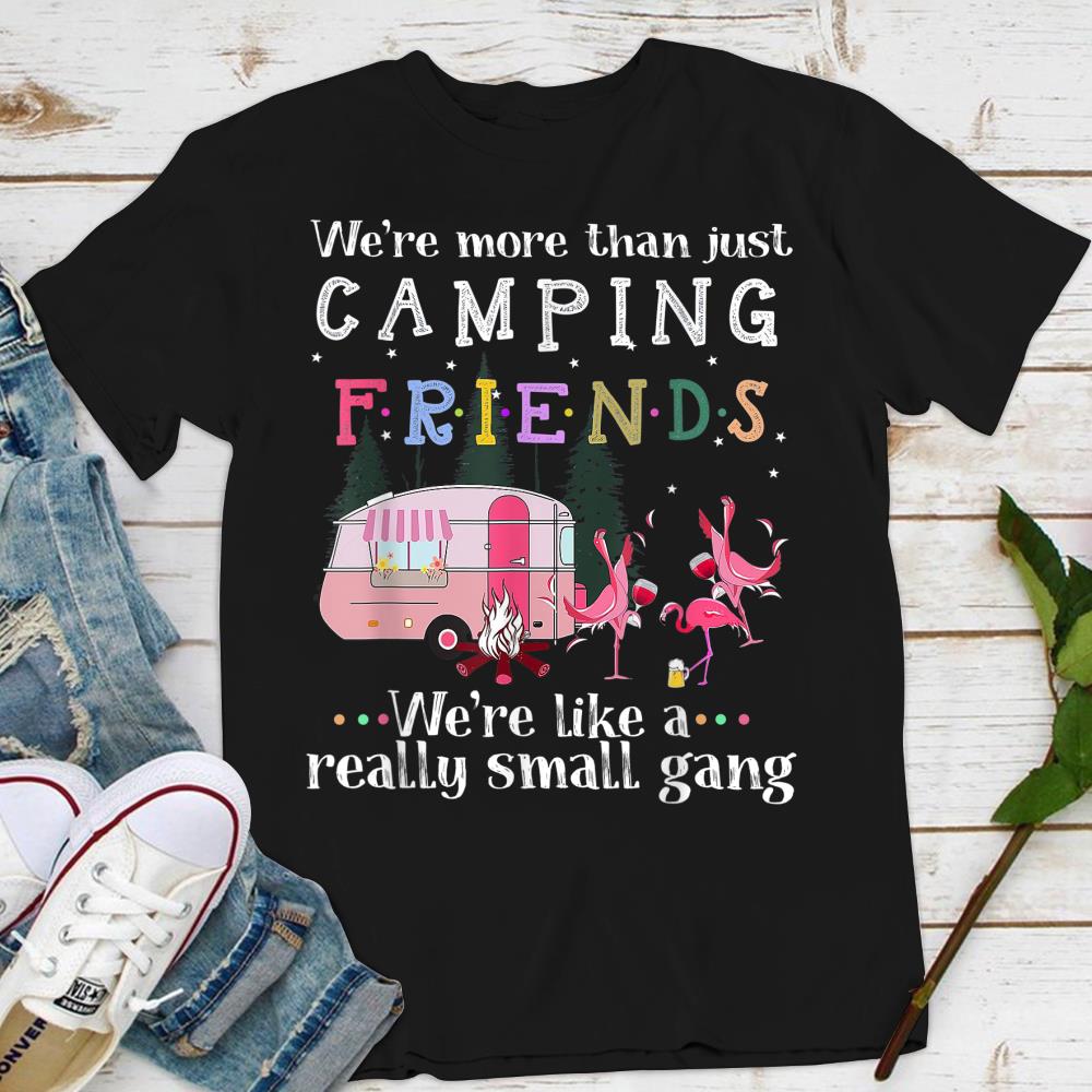 Were More Than Just Camping Friends Flamingo T-Shirt