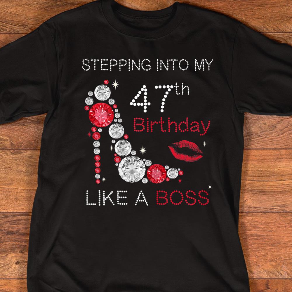 Womens Stepping Into My 47th Birthday in 1972 Tshirt Gifts Womens