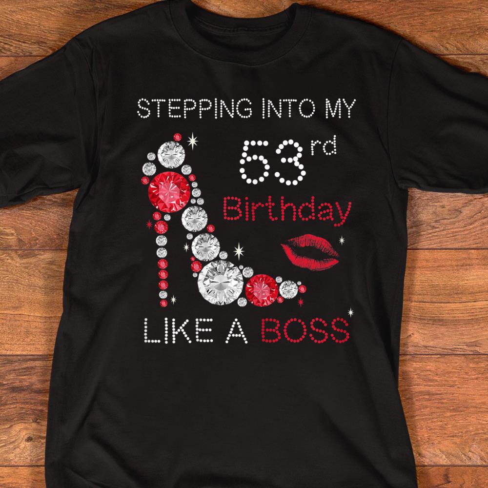 Womens Stepping Into My 53rd Birthday in 1966 Tshirt Gifts Womens