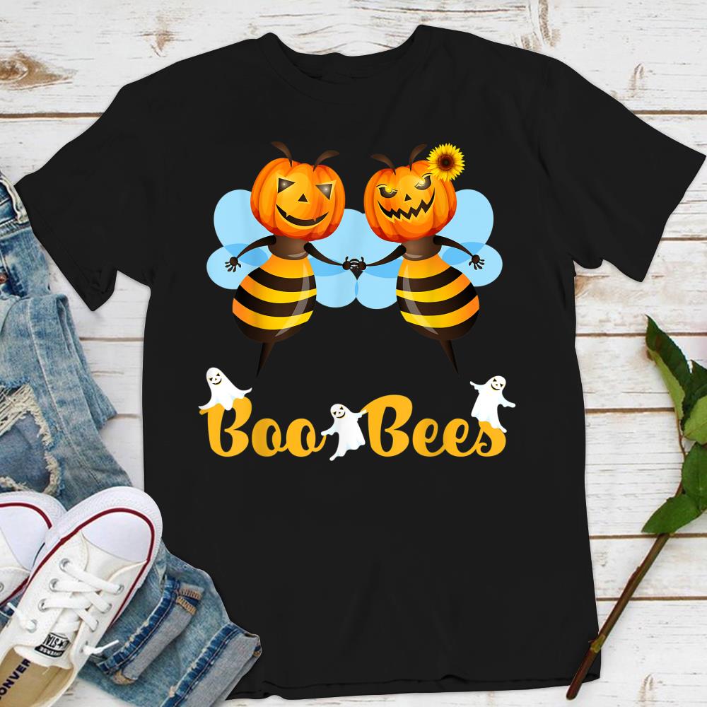 Boo Bees Couples Halloween Costume Scary Pumpkin Funny Gift  T-Shirt