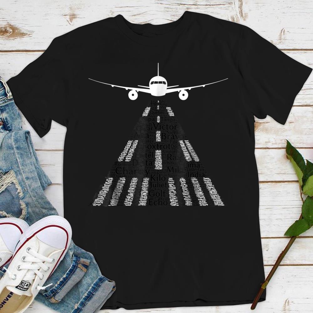 International Phonetic Alphatbet Shirt Airplane Pilot Tee