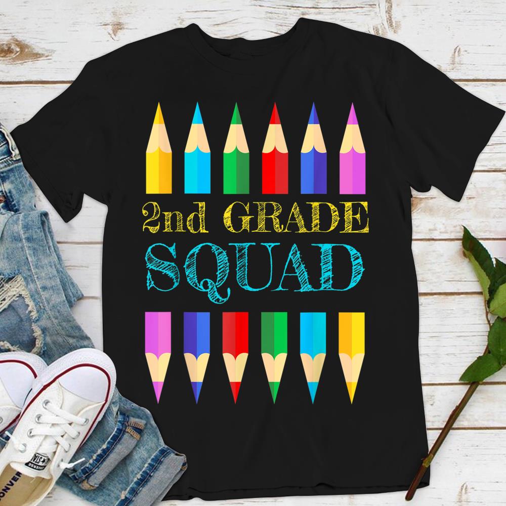 Second 2nd Grade Squad Back To School Teacher Tshirt Gift T-Shirt