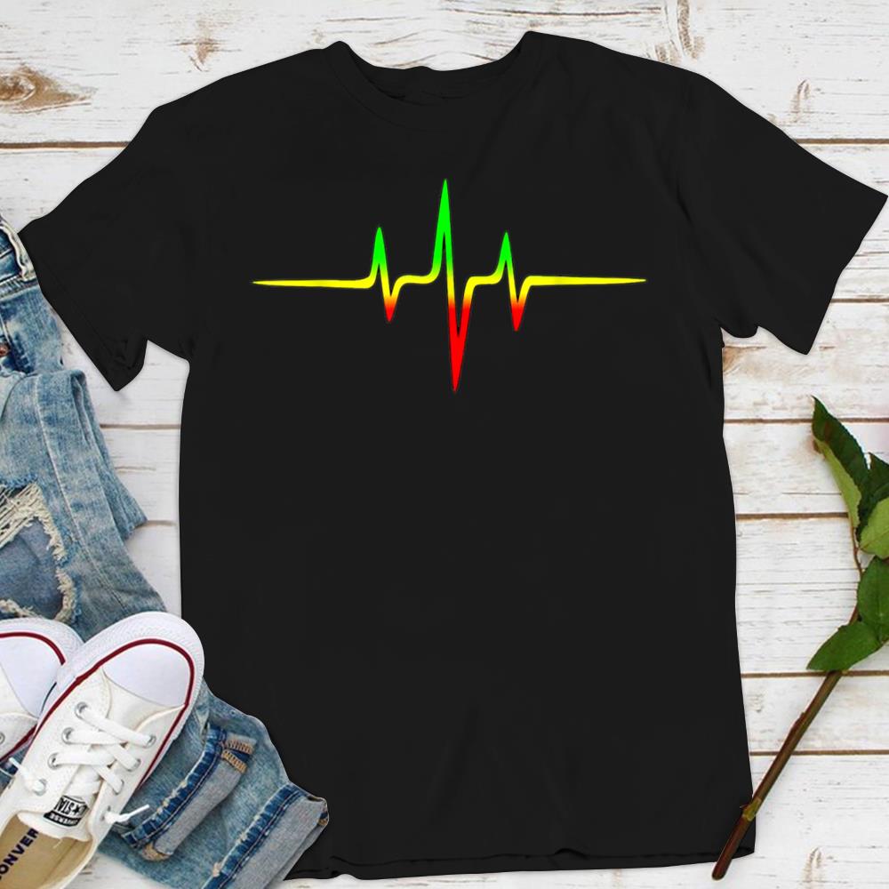 t shirt heart reggae marley one tee shirt T-Shirt