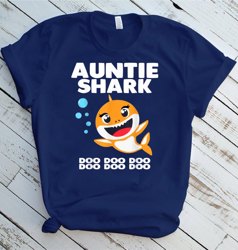 auntie shark shirt