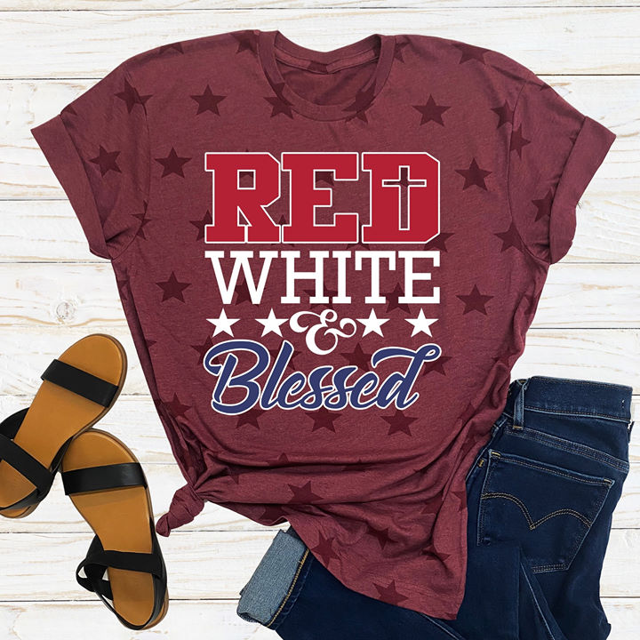 red white blessed