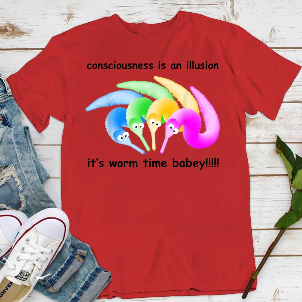 Magic Worm on a String Tee Top Meme Unisex Magical DEATH is INEVITABLE T-SHIRT