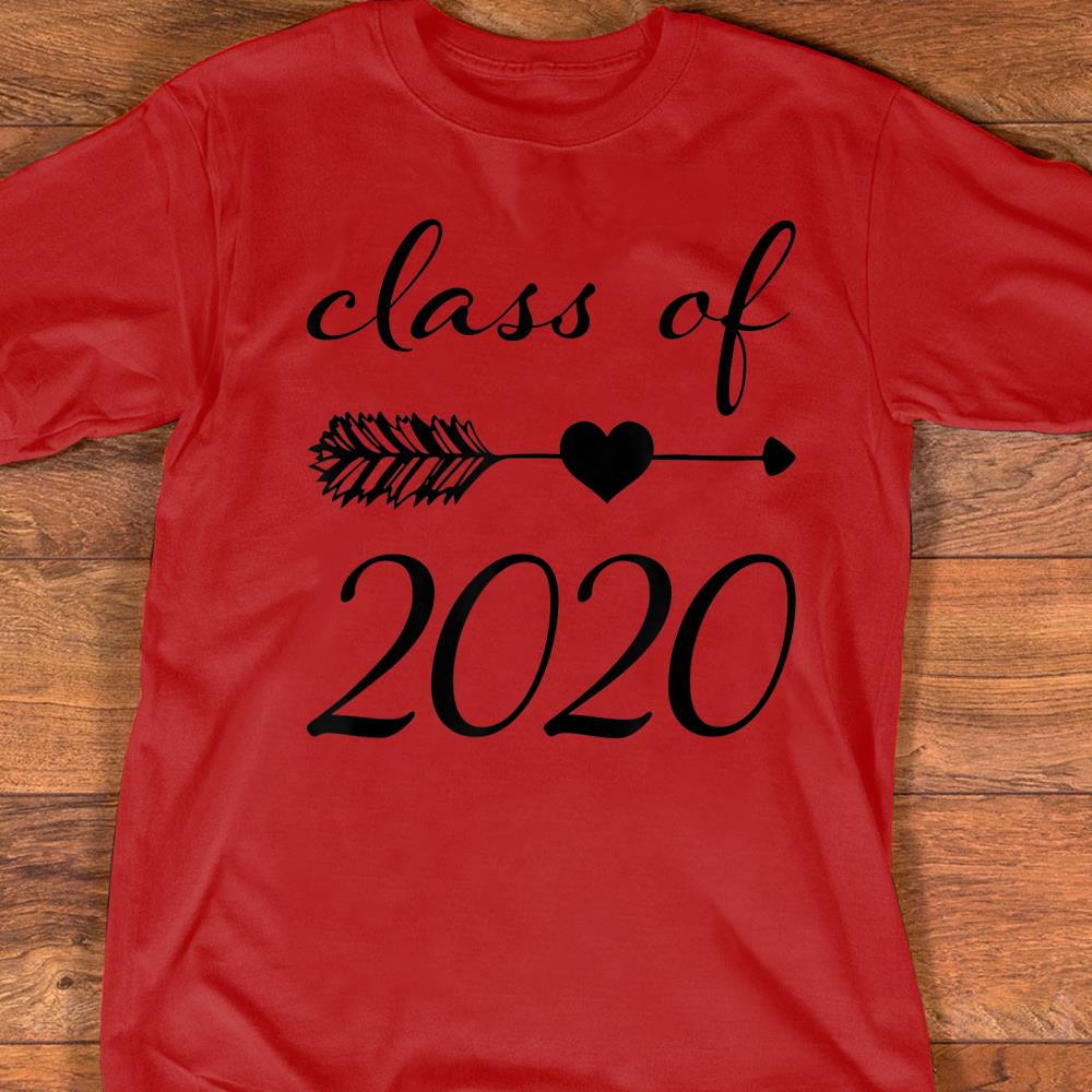 Class of 2020 Black Arrow Through Heart 2020 Senior Gift T ...