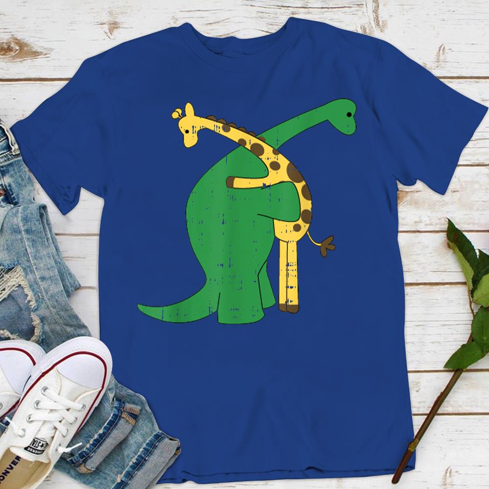 Giraffe Dinosaur Hug Love Dino Animals 