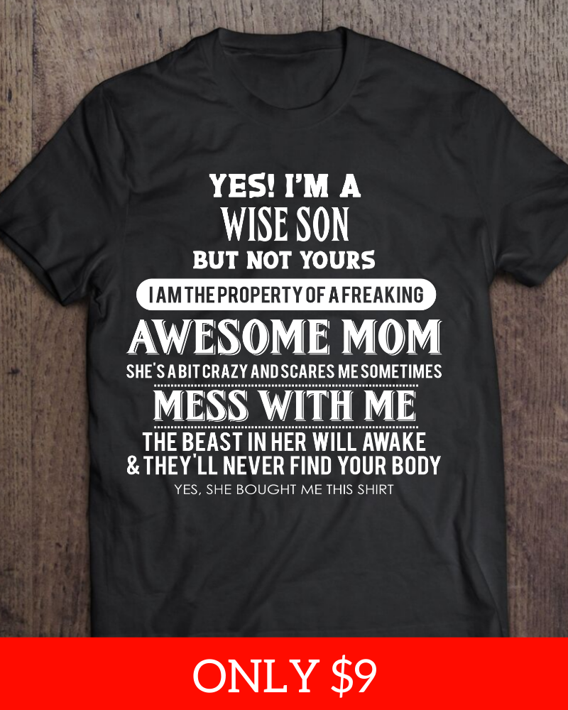 yes im a wise son but not yours awesome mess with me